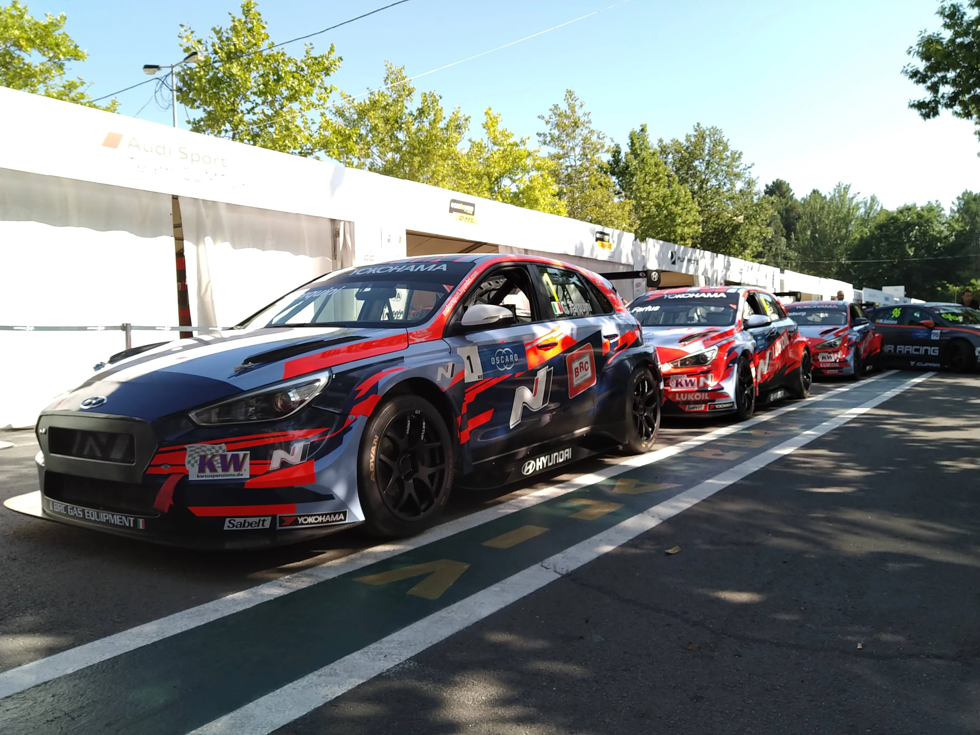 Automóveis Hyundai da equipa WTCR